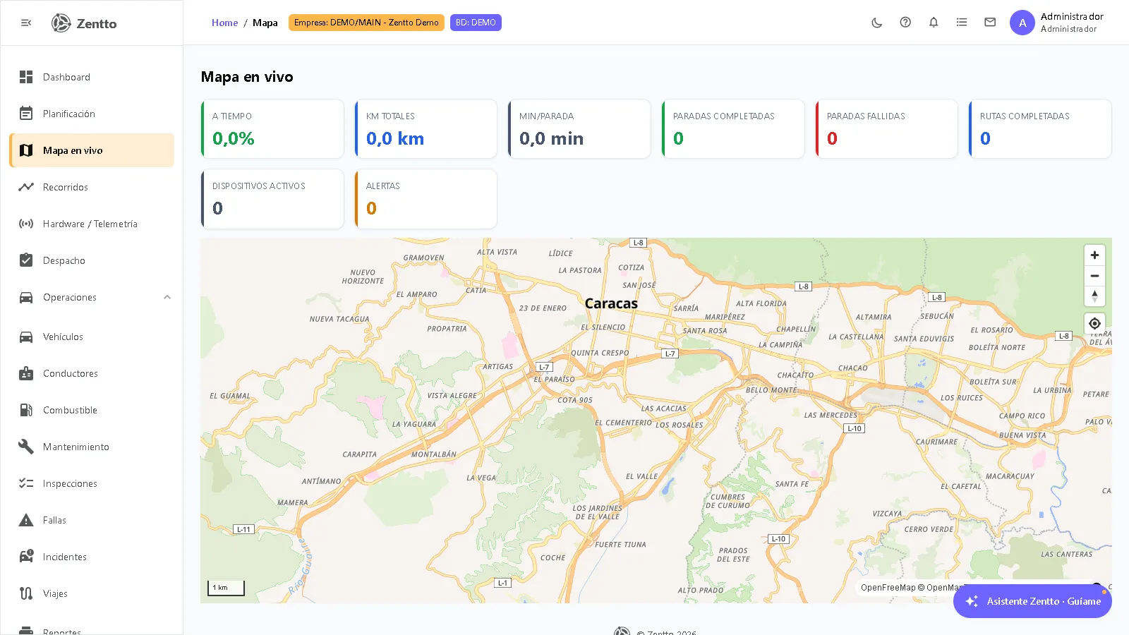 Mapa en vivo